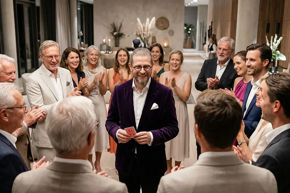 Zauberer bei einer Familienfeier in München – Tischzauberei als Highlight